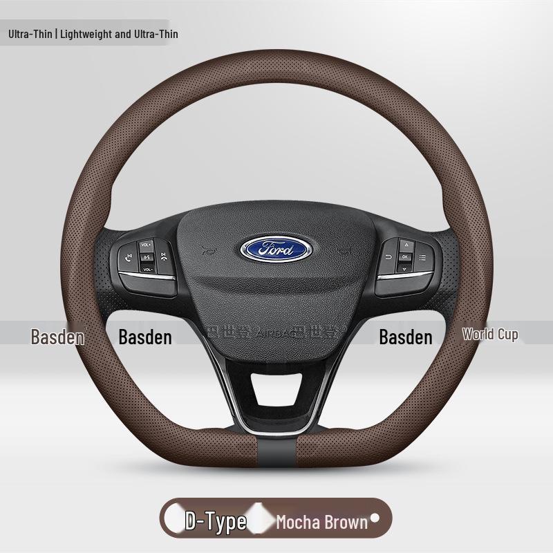 Чехол на руль для Ford Mustang, Edge, Escape, Focus, Territory, Explorer, Kuga, Mondeo 38cm