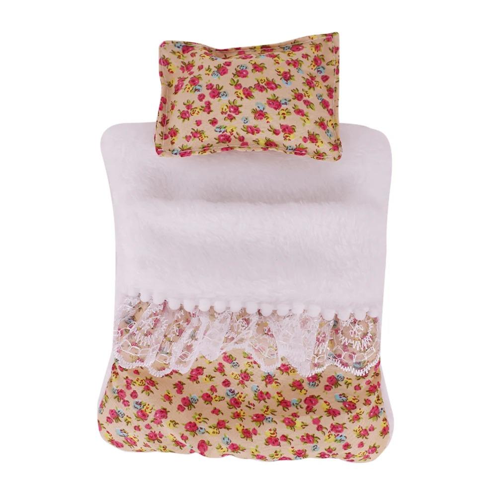 

Набор мини-аксессуаров для куклы 17 см для куклы Labubu Pop 3 шт./набор Кровать+Одеяло+Подушка Пижама Спальный мешок Кукольный домик Подарок,Игрушки для девочки