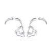 Boucles d'oreilles pendantes créatives avec tête de mort percée pour femmes hommes Style Punk Rétro Hip Hop Rock Clous Accessoires de Bijoux