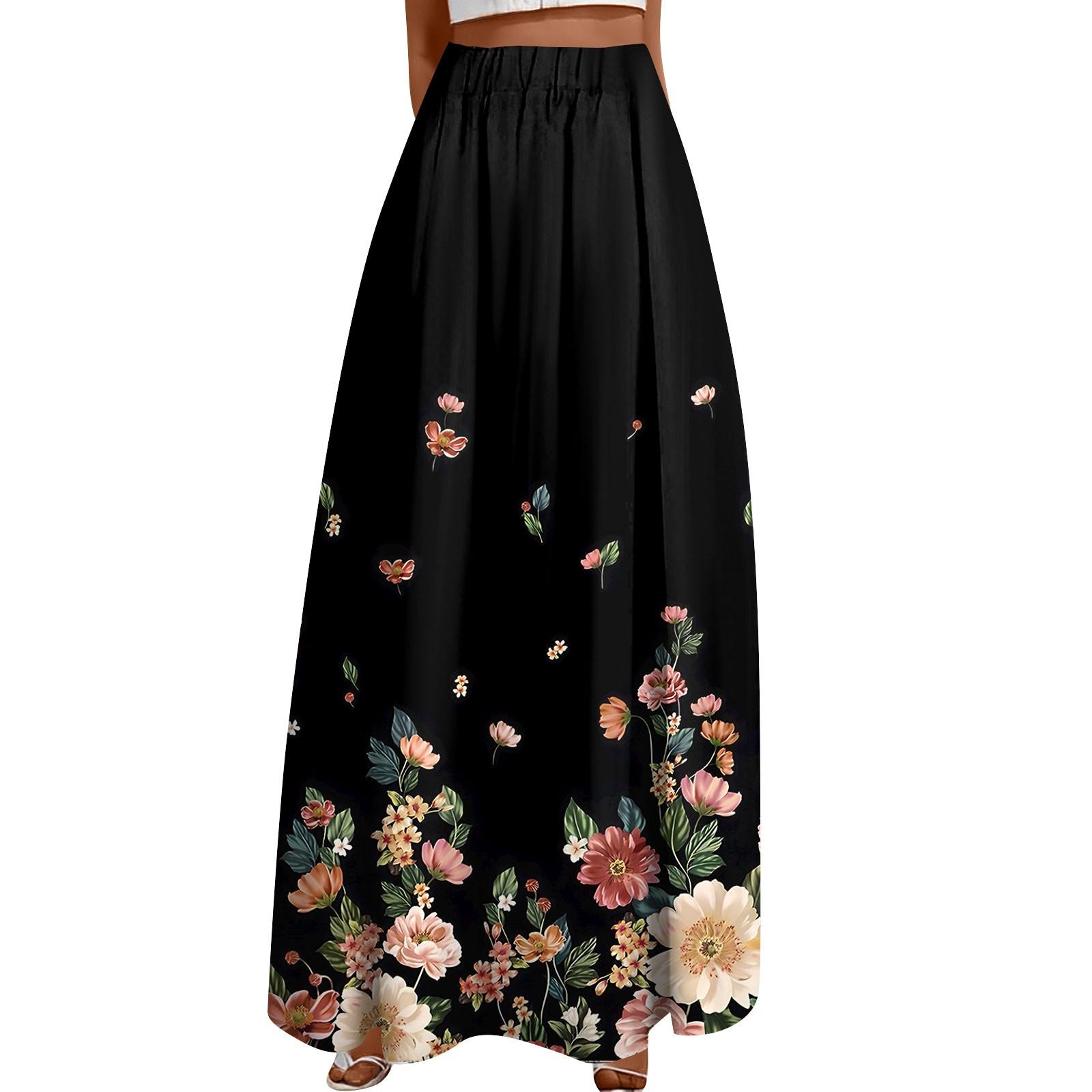 

Женская повседневная модная распашная юбка с принтом в горошек Свободная плиссированная юбка до половины тела с карманами S хаки