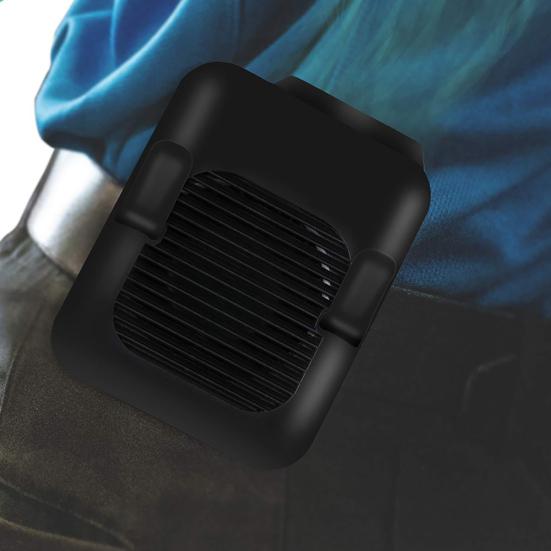 Summer Portable USB Hanging Clip on Waist Belt Neck Hands-free Air Cooling