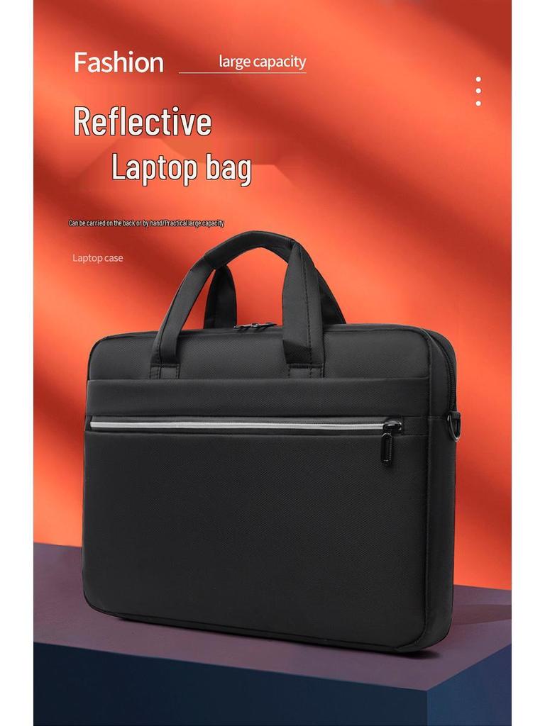 Men's Waterproof Nylon Laptop Bag - Fits 15"-16" Laptops, Large Capacity, Crossbody Shoulder Handbag.