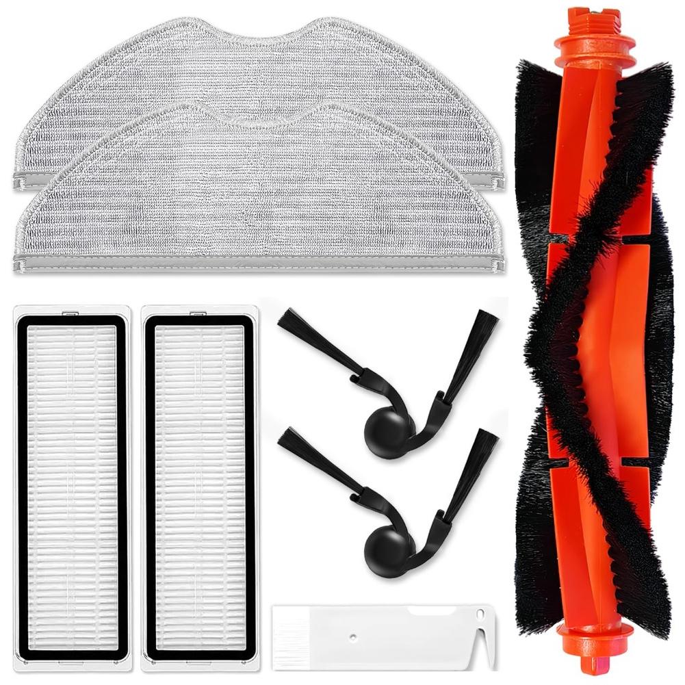 For Xiaomi S40C/E101 Robot Vacuum Cleaner 8pcs (Main Brush, Side Brush, Filter, Mop) Accessories Set