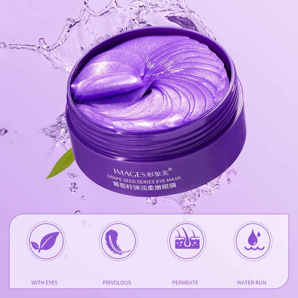 Bilder Traubenkern-elastische, weiche Augenmaske, feuchtigkeitsspendende und erfrischende Augenpflege, Augenklappe