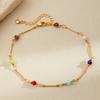 Bohemian Fresh Style Geometric Crystal Versatile Womens Ankle Chain