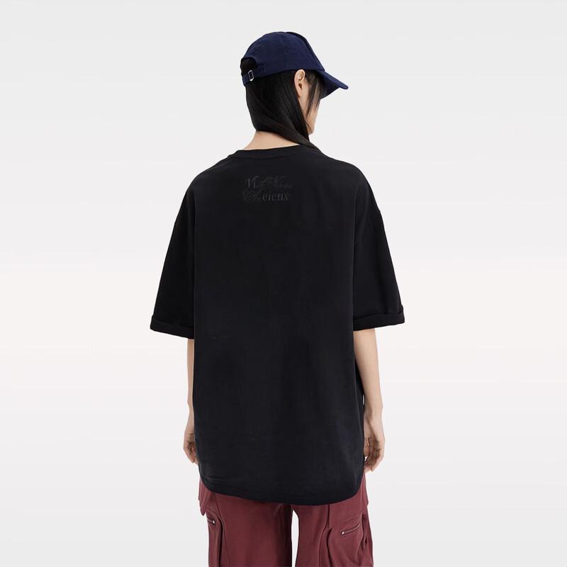 WeiHongSi Summer Hip-Hop Embroidered Cotton Tee