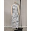 Women's New Fashion Office Printed High Waist Sleeveless Dress