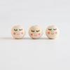 20Pcs Smiles Wooden Beads Natural Wooden Beads Smiles Face Beads for Crafting