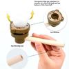 Wood Floating Blow Pipe Ball Game Toy Board Game for Children Balance Training Floating Blowing Ball Hand-Eye Coordination
