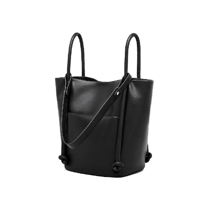

Fashion Women s Bag New Niche Soft Cowhide Shoulder Bag Women s European and American Large Capacity Bag Genuine Leather Vintage Tote Bag чорний