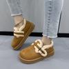 Fashion Women Boots 2025 New Fashion Faux Fur Shoes Women Thick Bottom Non Slip Ankle Boots Warm Metal Belt Buckle Snow Boots Women