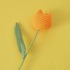 1PC Cute Knitted Tulip Flower Creative Crochet Tulip Artificial Bouquets Graduation Flower Bouquet Wedding Friends Gift