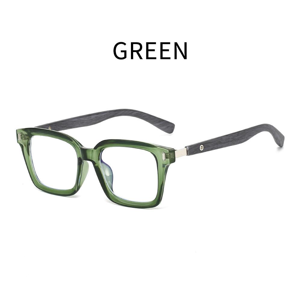 

2519 Anti-Blue Reading Glasses Men S Japan And Korea Tide Imitation Wood Frame Advanced Sense Can Be Matched With Degree Myopia Glasses 0 degree - anti-blue light glasses