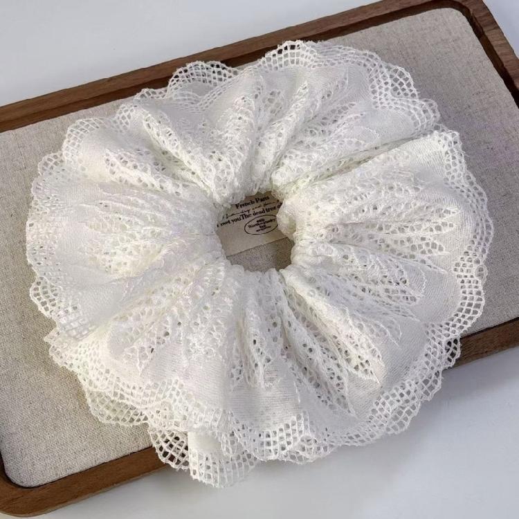 Elaborate Lace Hair Tie for Women Hair Rings Lovely Multi Layer Lace Scrunchies Oversized Hair Rope Hair Tie
