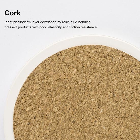 Multi-use Good Absorption Cup Coaster Diatomaceous Earth Adorable Cartoon Pattern Cup Mat