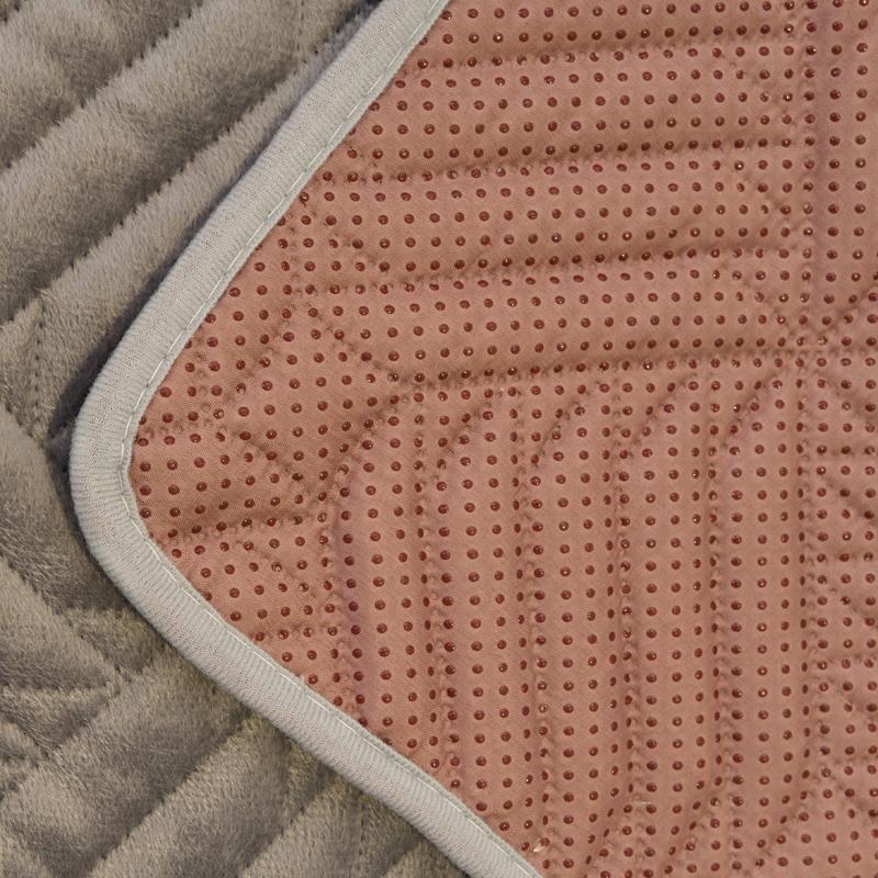 Striped Velvet Sofa Mat Towel L Shape Pets Kids Sofa Pad Pets Kids Solid Color Non-Slip Couch Slipcover Home Funda Sofa