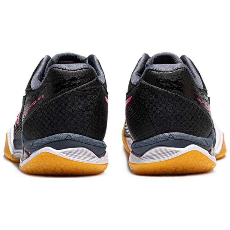 Asics Court Control FF 3 Comfortable Durable Low-Top Badminton Shoes Women sneaker Black Red 1072A089-001