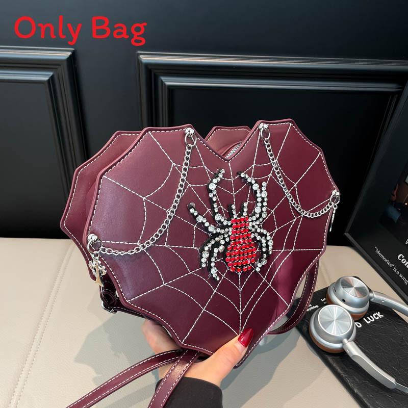 Alien Girl Heart Shape Shoulder Bag With Chain Water Dots For Streetwear Fashion