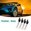 ACROPIX Car Fuse Relay Switch Power Supply with Harness JD-2912 4 Pin DC 40A Black 4pcs