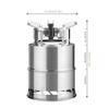 1Pcs Portable Outdoor Camping Stove Wood Burning Mini Lightweight Stainless Steel Stove Picnic BBQ Cooker Travel Adventure Tools