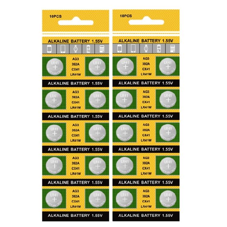 10pcs/20Pcs AG3 736 LR41 Button Batteries with Stable Voltages for Watches and Gadgets Electronic Device Batteries