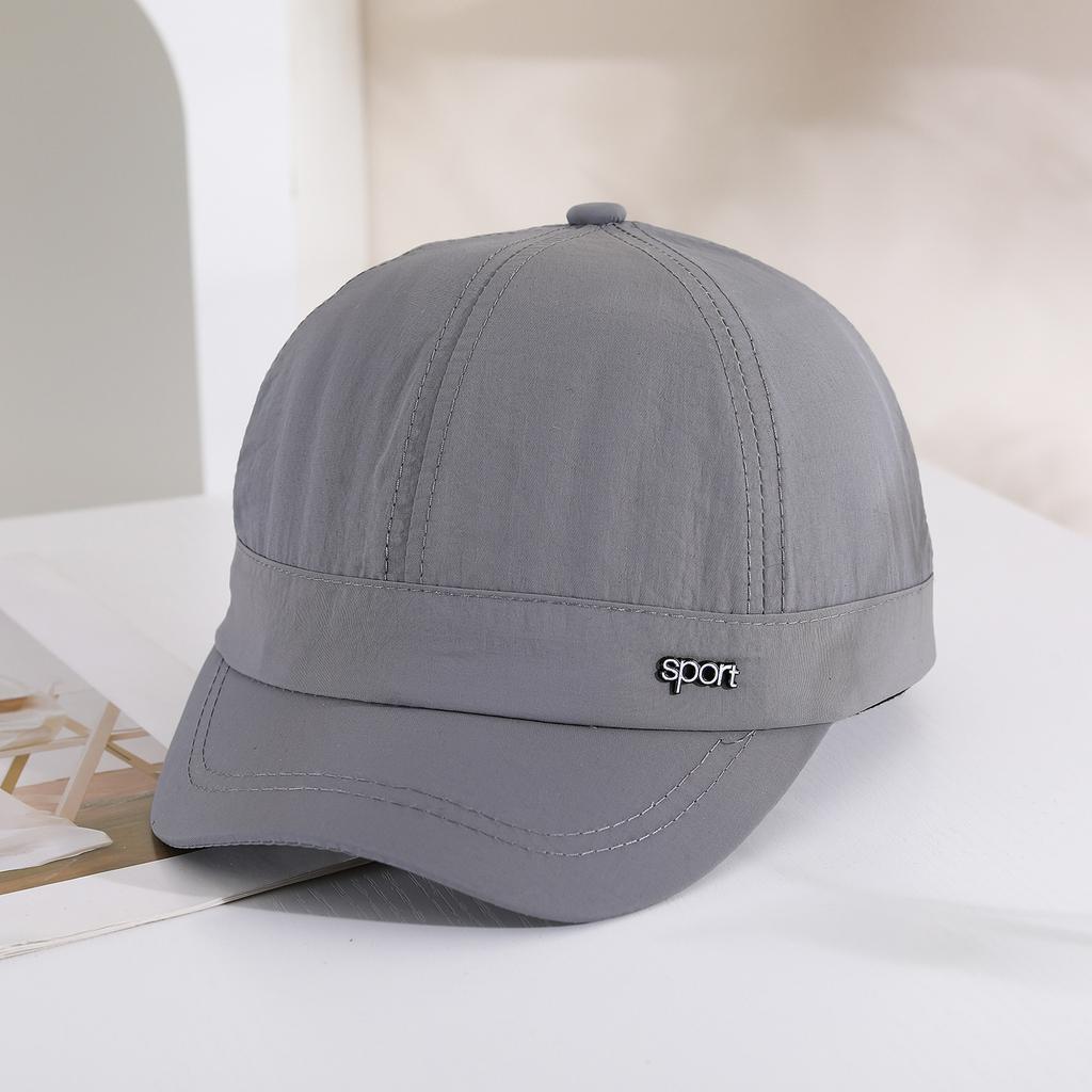 Summer Quick-drying and Breathable Baseball Cap, Simple Solid Color Short Brimmed Beanie, Outdoor Sun Protection Hat
