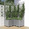Planter with Light Trellis 80x80x136 Cm PP