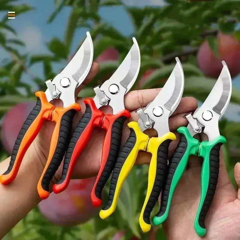 Garden Pruning Shears Stainless Steel Gardening Shears Tree Branch Cutter Snips Sharp Scissors for Cutting Flower Hedge Stem