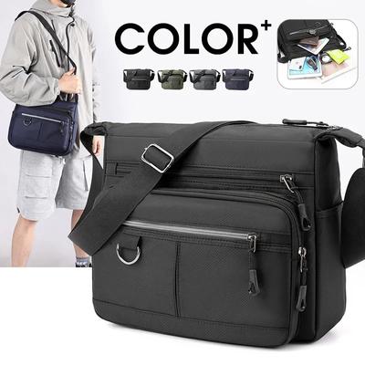 Nowa Torba Męska na Ramię Wodoodporna Oxford Luksusowy Design Torba Crossbody Duża Pojemność Torby Kurierskie dla Mężczyzn