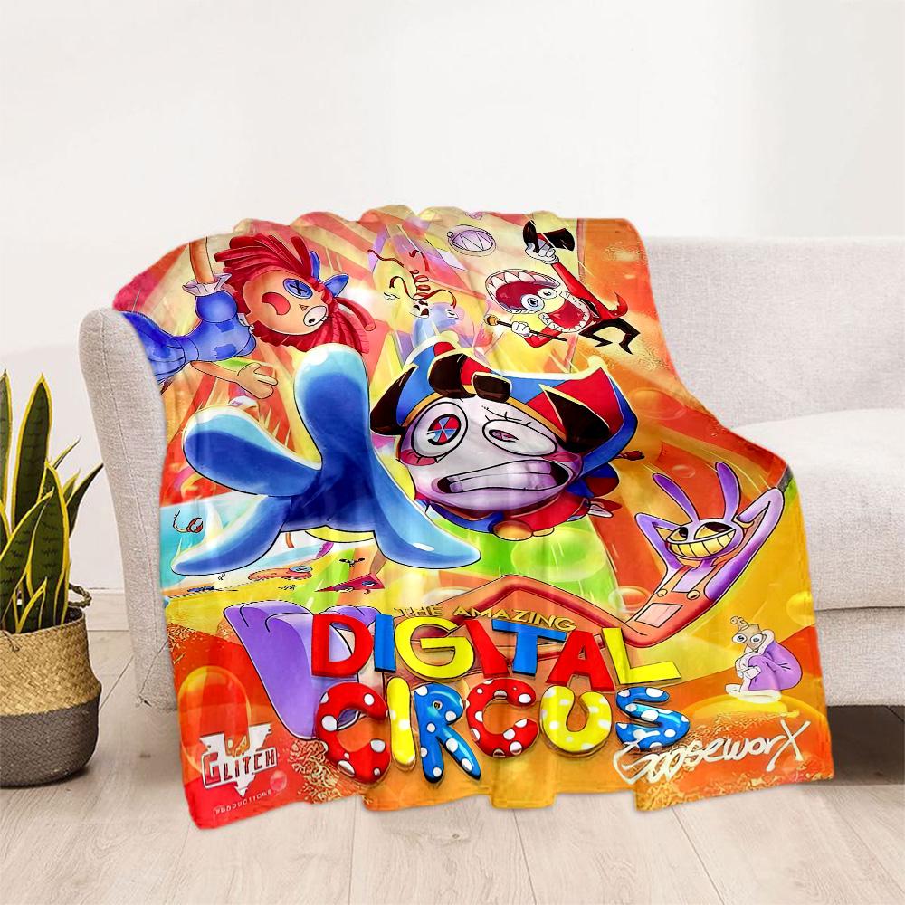 Digital Circus13 Blankets Are Suitable for Living Rooms,making Them an Ideal Choice for Outdoor Travel and Gifts.