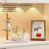 HANDUNYOU White Tulip Entryway Organizer