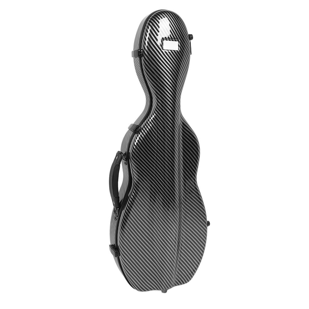 Violin Case Carbon Fiber Full Size Violin Carrying Box with 2 Shoulder Straps and Hygrometer for 4 4 3 4 1 2 1 8