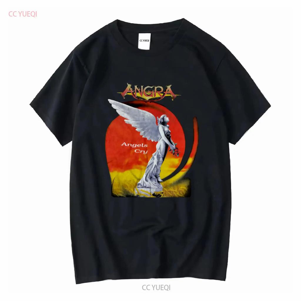 Vintage 90er Angra Angels Cry 1993 Power Metal Band T-Shirt Musik Streetwear vintage Gewaschen Herren Designer Kleidung Mode Weich