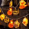 Halloween LED Pumpkin String Lights - Colorful Ghost Festive Decor