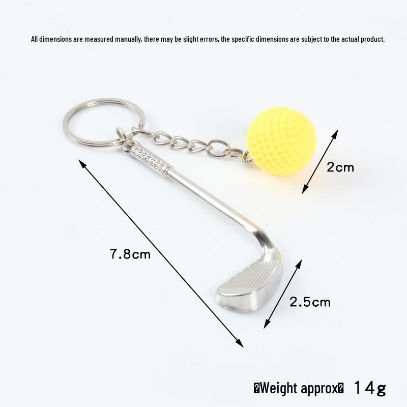 Creative Golf Ball Keychain Pendant: Simulated Golf Souvenir & Promotional Gift