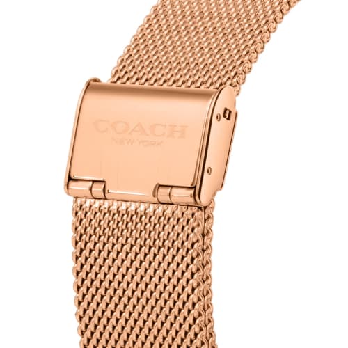 Coach GREYSON Watch, 36mm, Pink Gold Dial, Quartz Movement, Water Resistant, Mineral Glass, 14504143, Women's, Gold