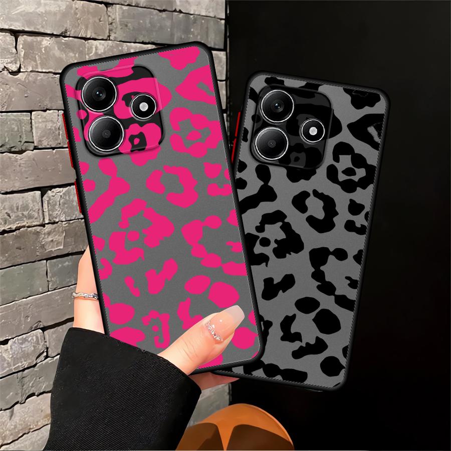 Case for Xiaomi Redmi Note 14 9S A4 12 13 Pro Plus 14C 13C 10 11 Back Phone Cover Leopard Print