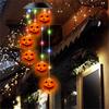 Halloween Wind Chimes Lights Outside House Decor Outdoor Decor Hanging Solar Powered Lights Outdoors Wind Chime Hanging Garden Lights Solar Wind Bell