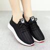 Spring and Summer Fly-woven Mesh Women's Shoes Breathable Sports Shoes Deep-mouth Lace-up Muffin Sole Casual Shoes Women's Running