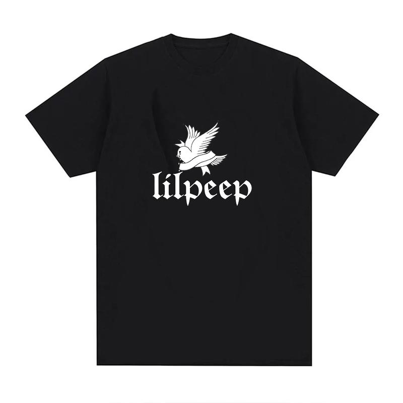 T-shirt Lil Peep Unisexe Unisexe Grande Taille Mode Col Rond Respirant Décontracté Streetwear Harajuku Surdimensionné Imprimé T-shirts Unisexe