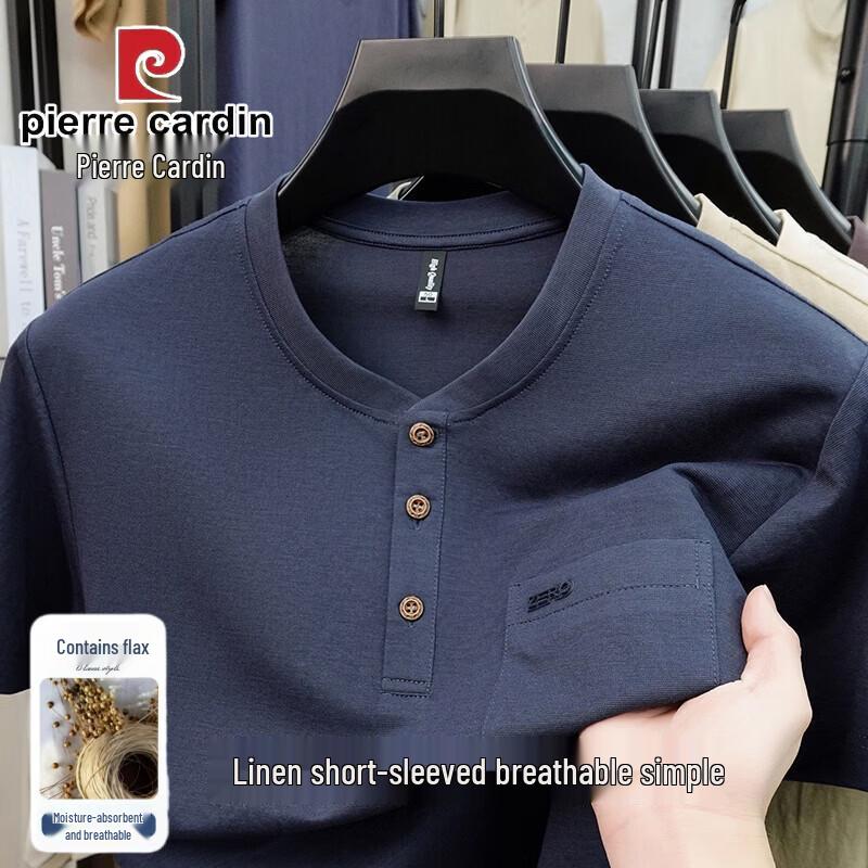 Pierre Cardin Men s Round Neck Short Sleeve T-Shirt L