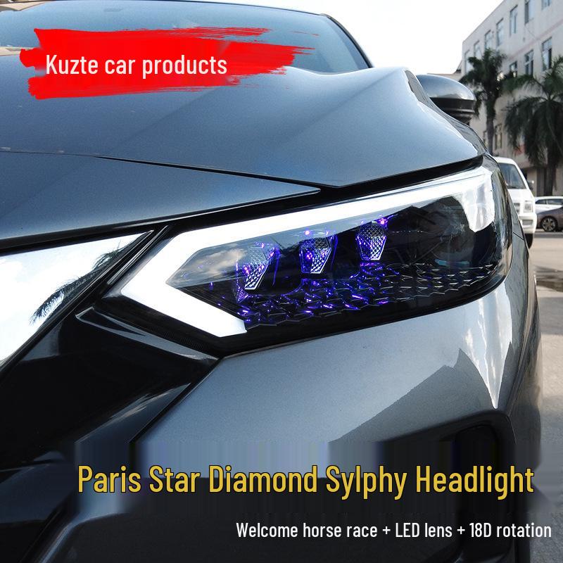 20-22 Sylphy 14th Gen LED Star Diamond DRL & Bi-LED Projector Lens Headlight Assembly