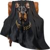 Dog Face Flannel Throw Blanket Realistic Print Soft Cozy Fleece for Home Office Sofa and Car All Season Pet Lover Gift