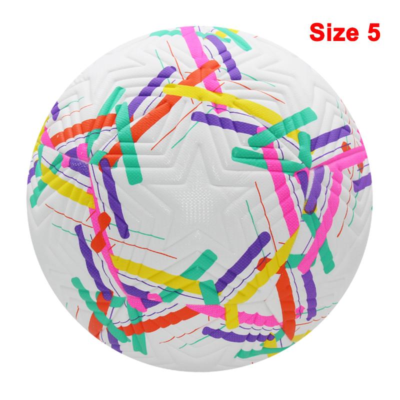 

Standard Size 5 Soccer Ball High-Quality PU Material Seamless Construction Outdoor Match Game & Training Football Durable