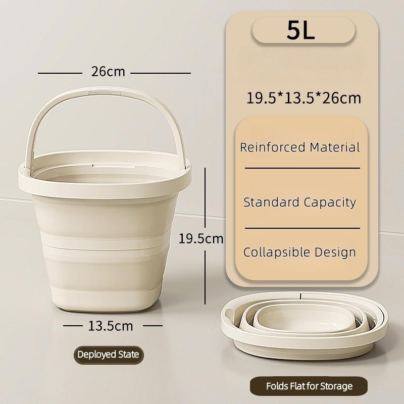 Foldable Water Bucket Essential For Fishing Camping Travel Collapsible Pail With Handle For Easy Storage Outdoor Use
