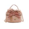 2025 Summer Mini Diamond-Pattern Crossbody Bag with Golden Ball Chain for Women