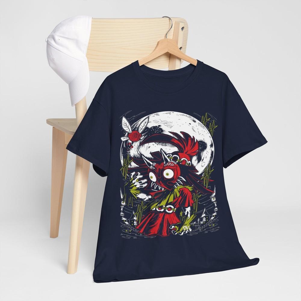 Majoras Mask Tshirt The Legend of Zelda Graphic Print Anime Gift Shirt All Size M