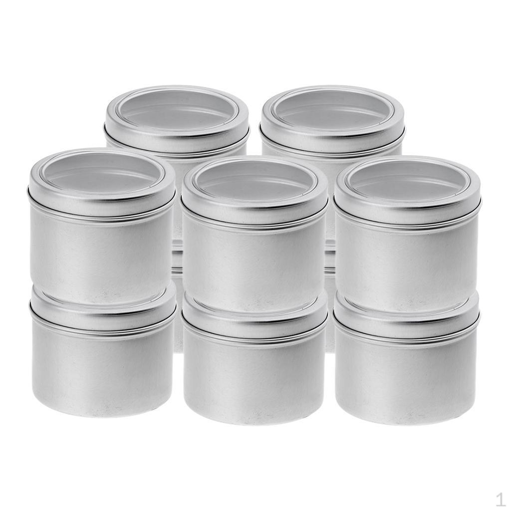 

Алюминиевые банки, 10 штук круглые алюминиевые банки с завинчивающейся крышкой металлические банки банки пустые скользящие контейнеры
