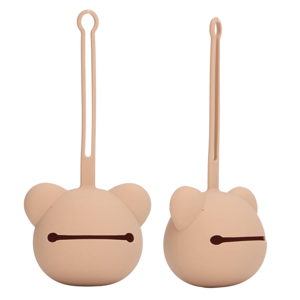 Silicone Pacifier Case Holder Travel Storage Pouch Accessories for Newborn Baby Boys Girls Bear Shape