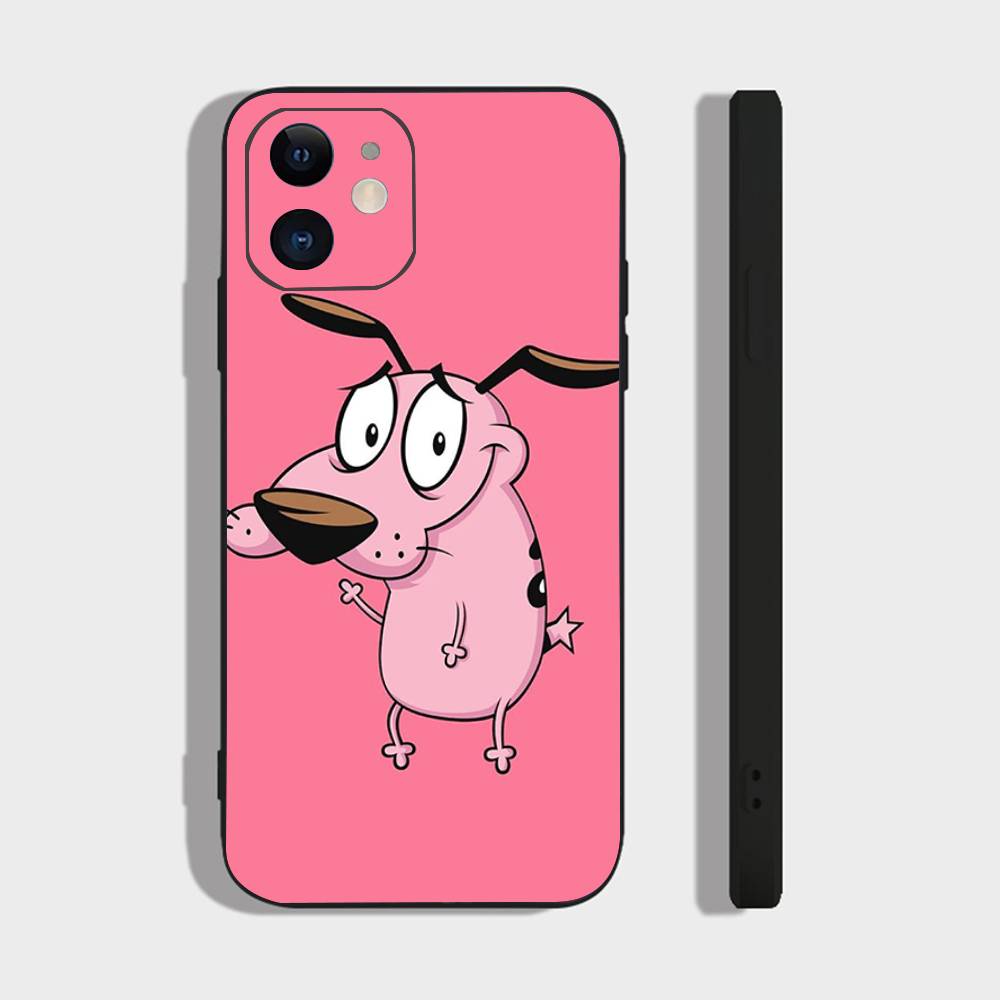 C- Court The C- Cowly Dog Phone Case For IPhone 17 Air 16 15 14 13 Pro Max 11 12 Black Silicone Cover